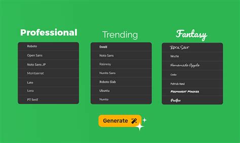 Free AI Font Generator.